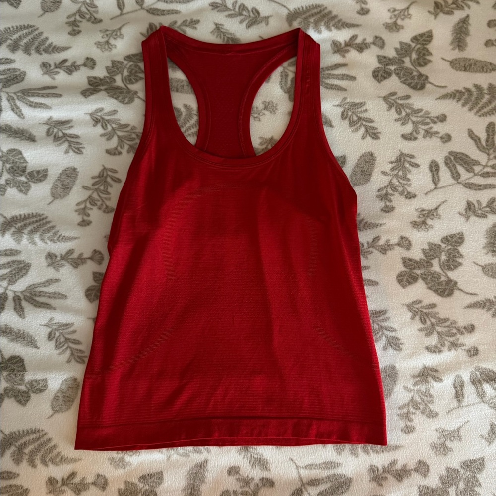 Lululemon Swiftly Tank Waist Length - Dark Red